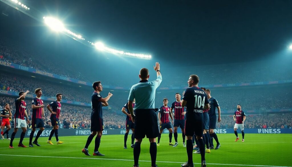 Где судейство помогает командам вернуться в матч - иллюстрация