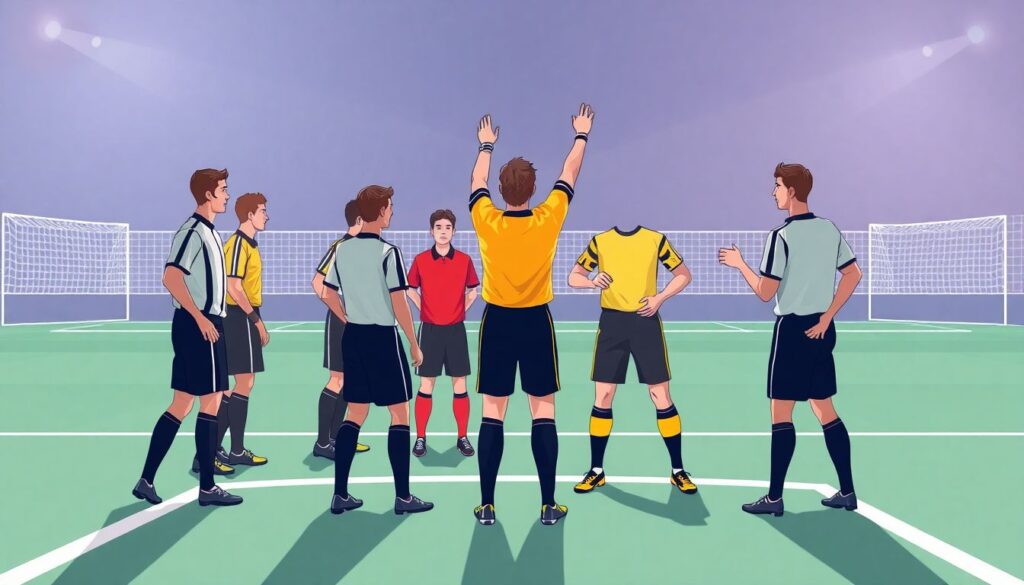 Поведение арбитров на поле и за его пределами - иллюстрация