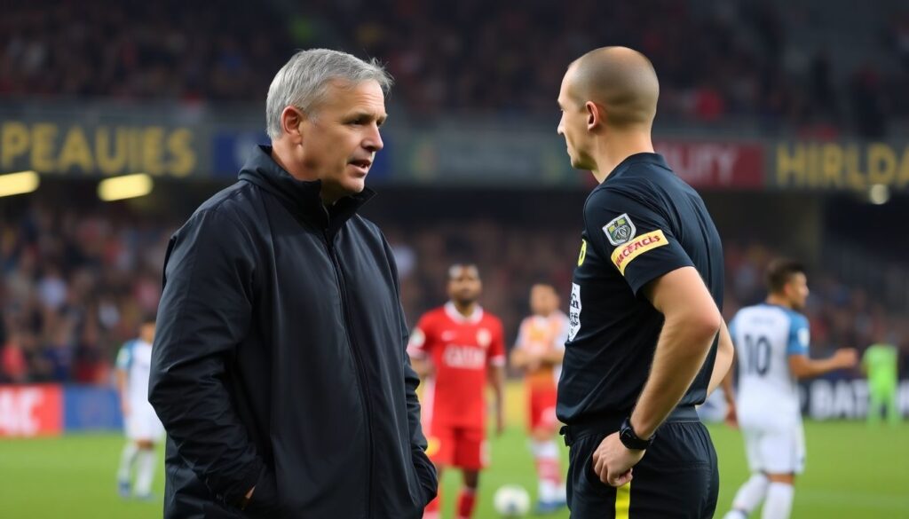 Стратегии тренеров против спорного судейства - иллюстрация