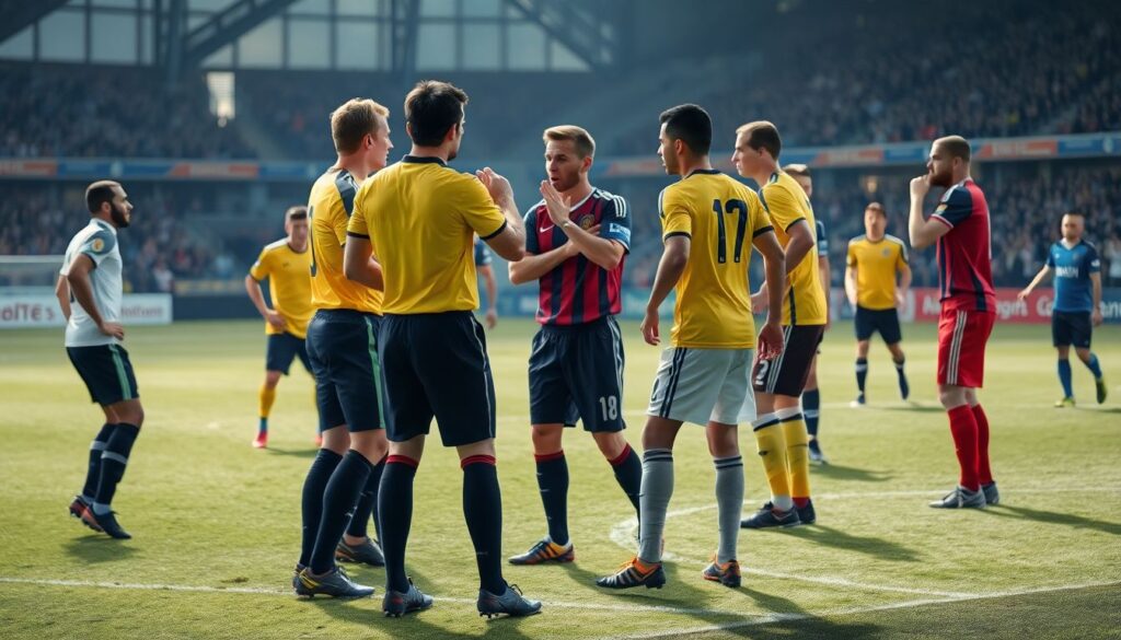 Как судьи работают с дисциплиной на поле - иллюстрация