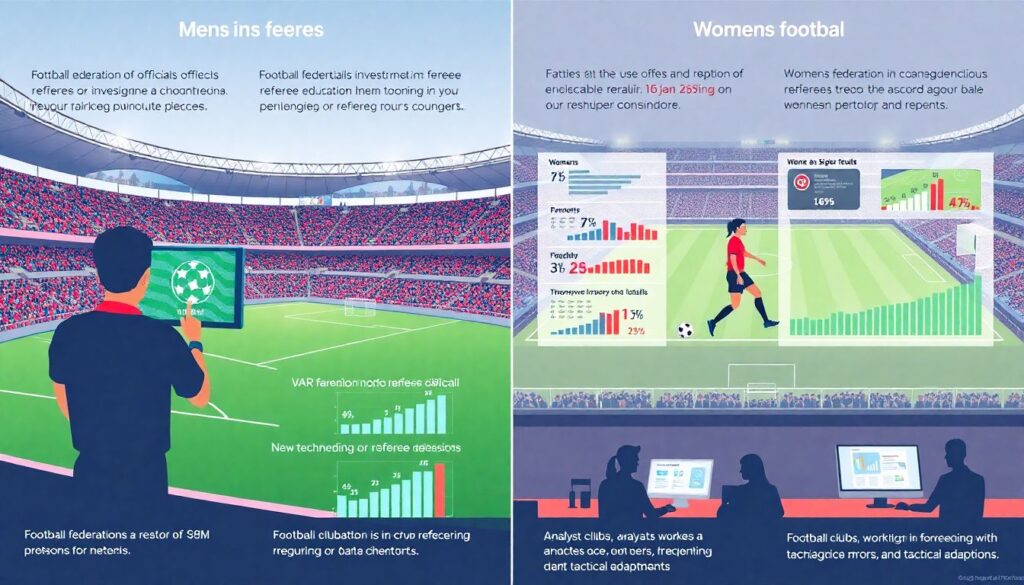 Сравнение судейских ошибок в мужском и женском футболе - иллюстрация