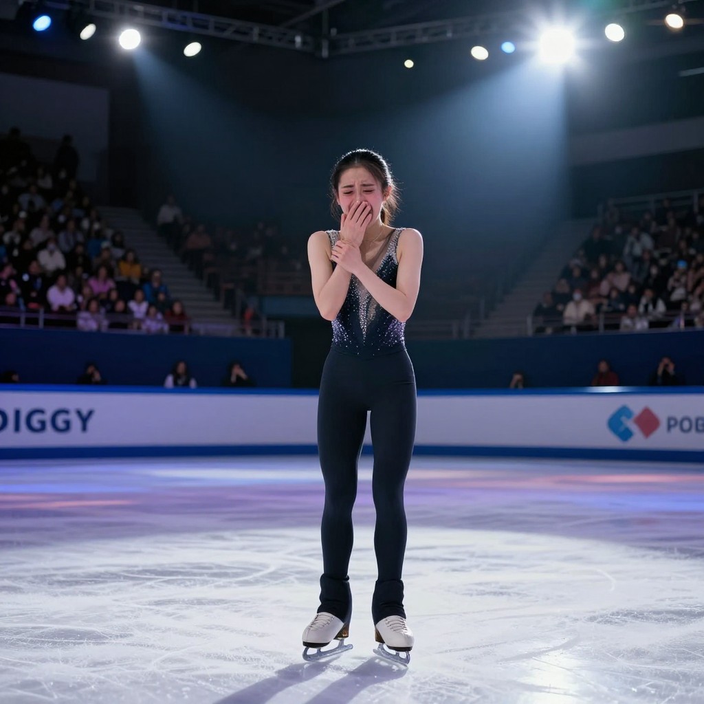 Камила Валиева расплакалась после ошибок в произвольной программе на прокате
